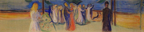 Dança na praia The Reinhardt Frieze (Edvard Munch) - Reprodução com Qualidade Museu