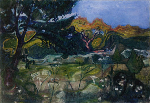 Caminho do jardim (Edvard Munch) - Reprodução com Qualidade Museu