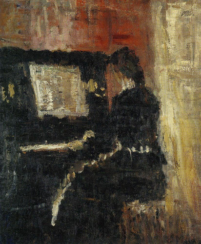 Menina ao piano (Edvard Munch) - Reprodução com Qualidade Museu