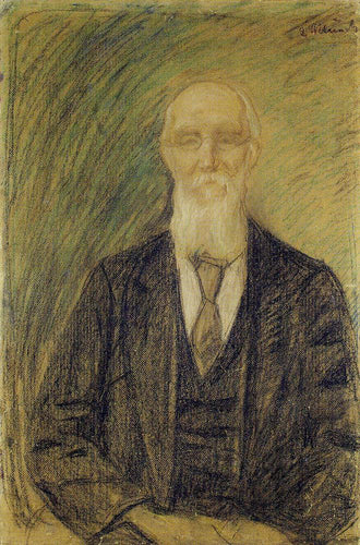 Retrato Masculino - Herr Von R. (Edvard Munch) - Reprodução com Qualidade Museu
