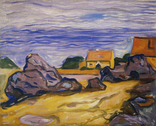 House In Borre (Edvard Munch) - Reprodução com Qualidade Museu