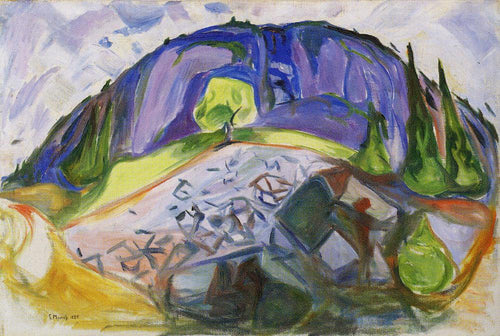 Montanhas (Edvard Munch) - Reprodução com Qualidade Museu