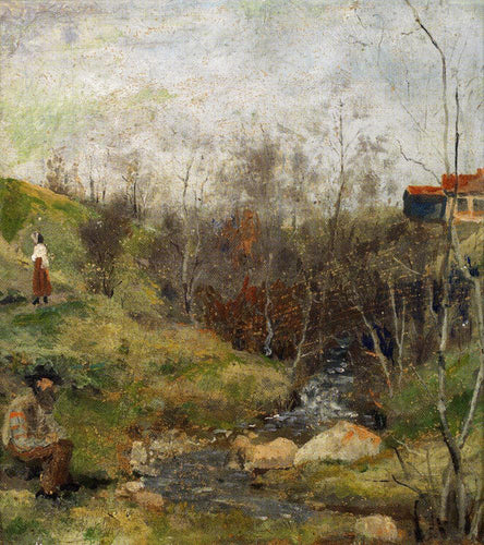Paisagem de primavera (Edvard Munch) - Reprodução com Qualidade Museu
