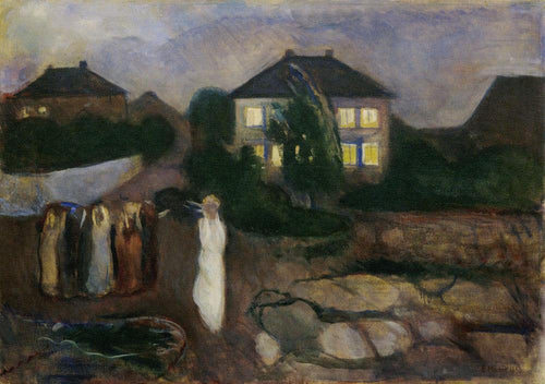 A tempestade (Edvard Munch) - Reprodução com Qualidade Museu