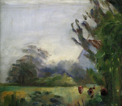 Estudo de uma paisagem (Edvard Munch) - Reprodução com Qualidade Museu