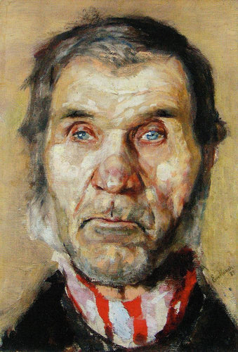 Estudo da cabeça de um velho (Edvard Munch) - Reprodução com Qualidade Museu