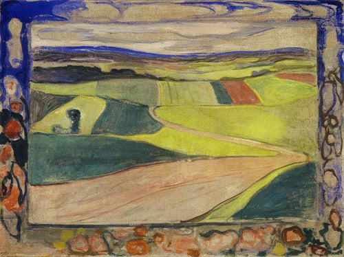 Paisagem de verão (Edvard Munch) - Reprodução com Qualidade Museu