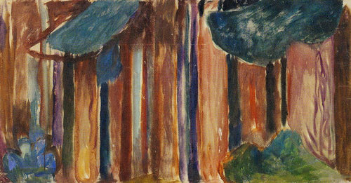 Troncos de árvores (Edvard Munch) - Reprodução com Qualidade Museu