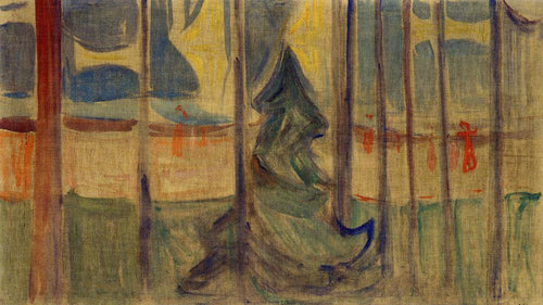 Árvores à beira-mar - Reinhardt Friesz (Edvard Munch) - Reprodução com Qualidade Museu