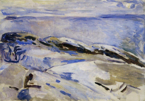Inverno na costa (Edvard Munch) - Reprodução com Qualidade Museu