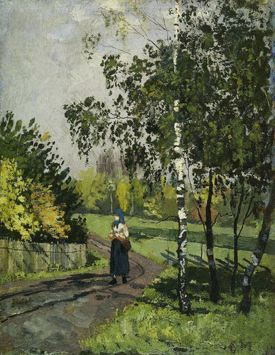 Mulher em uma estrada rural (Edvard Munch) - Reprodução com Qualidade Museu