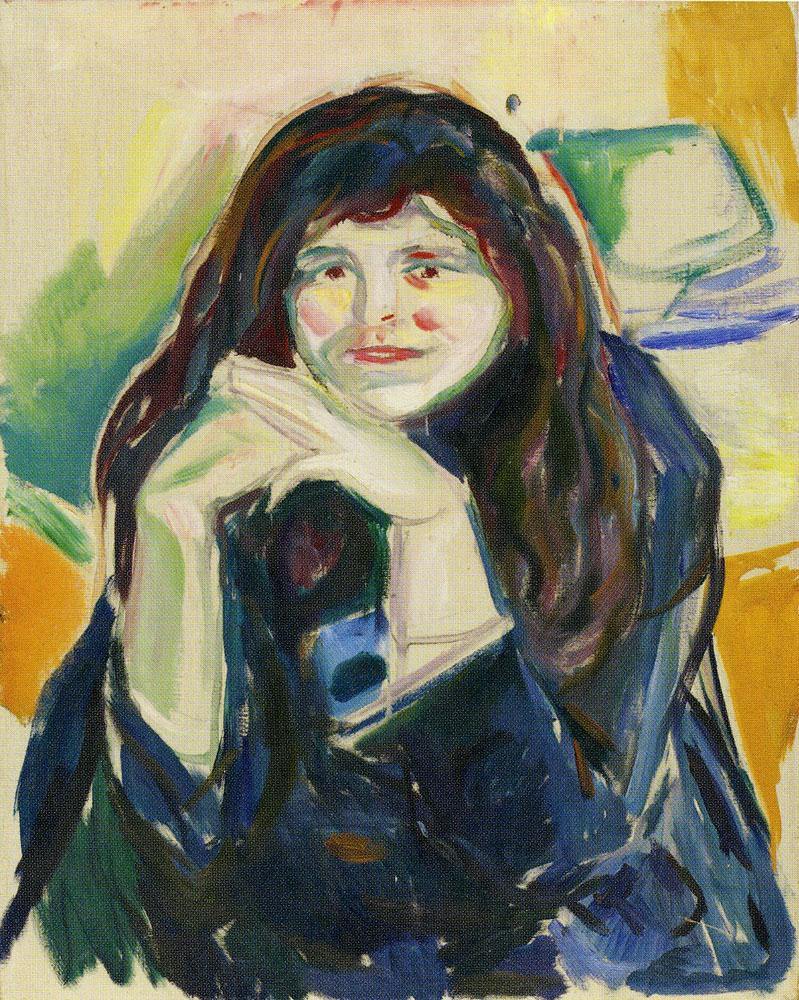 Mulher com o cabelo solto (Edvard Munch) - Reprodução com Qualidade Museu
