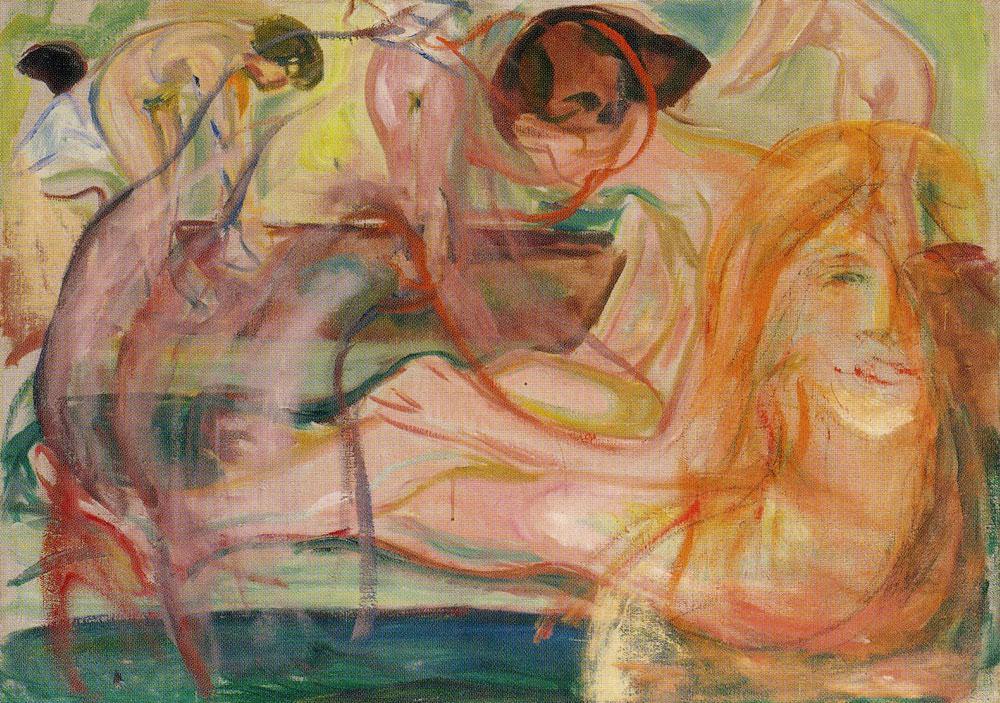Mulheres no banho (Edvard Munch) - Reprodução com Qualidade Museu