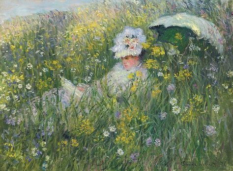 No campo (Claude Monet) - Reprodução com Qualidade Museu