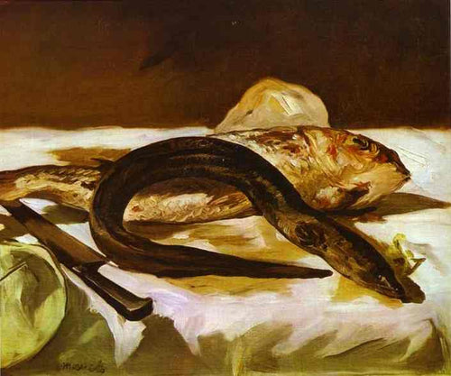 Enguia e salmonete (Edouard Manet) - Reprodução com Qualidade Museu