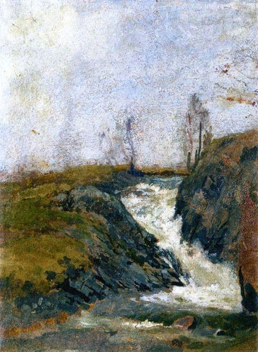 Paisagem com uma pequena cachoeira (Edvard Munch) - Reprodução com Qualidade Museu