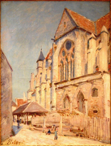 Eglise De Moret (Alfred Sisley) - Reprodução com Qualidade Museu