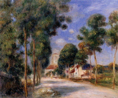 Entrando na Vila de Essoyes (Pierre-Auguste Renoir) - Reprodução com Qualidade Museu