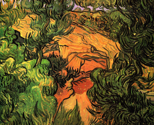 Entrada para uma pedreira (Vincent Van Gogh) - Reprodução com Qualidade Museu