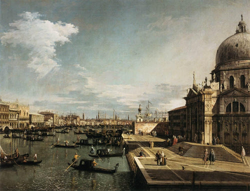 Entrada para o Grande Canal e a Igreja de La Salute - Replicarte