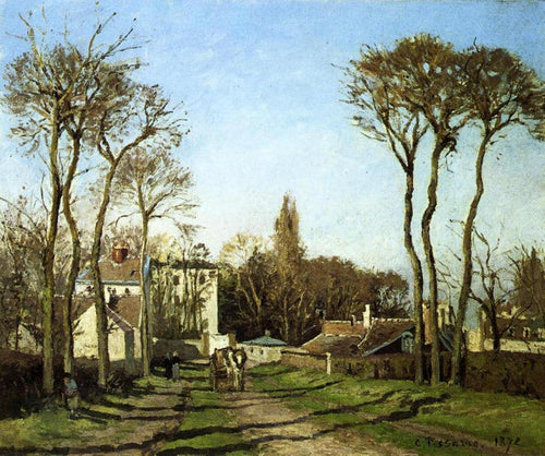 Entrada para a vila de Voisins, Yvelines (Camille Pissarro) - Reprodução com Qualidade Museu