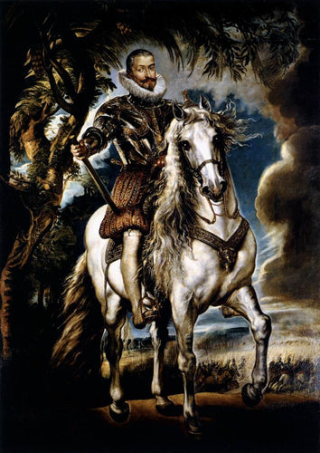 Retrato equestre do duque de Lerma (Peter Paul Rubens) - Reprodução com Qualidade Museu