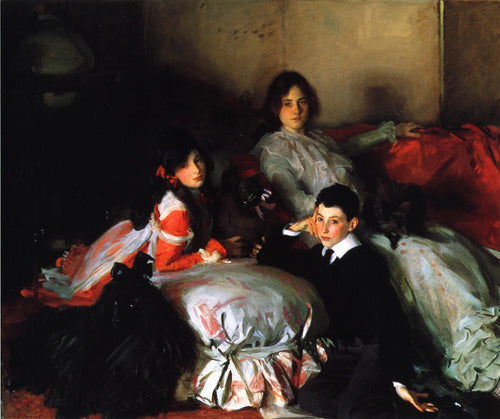 Essie, Ruby e Ferdinand, filhos de Asher Wertheimer (John Singer Sargent) - Reprodução com Qualidade Museu