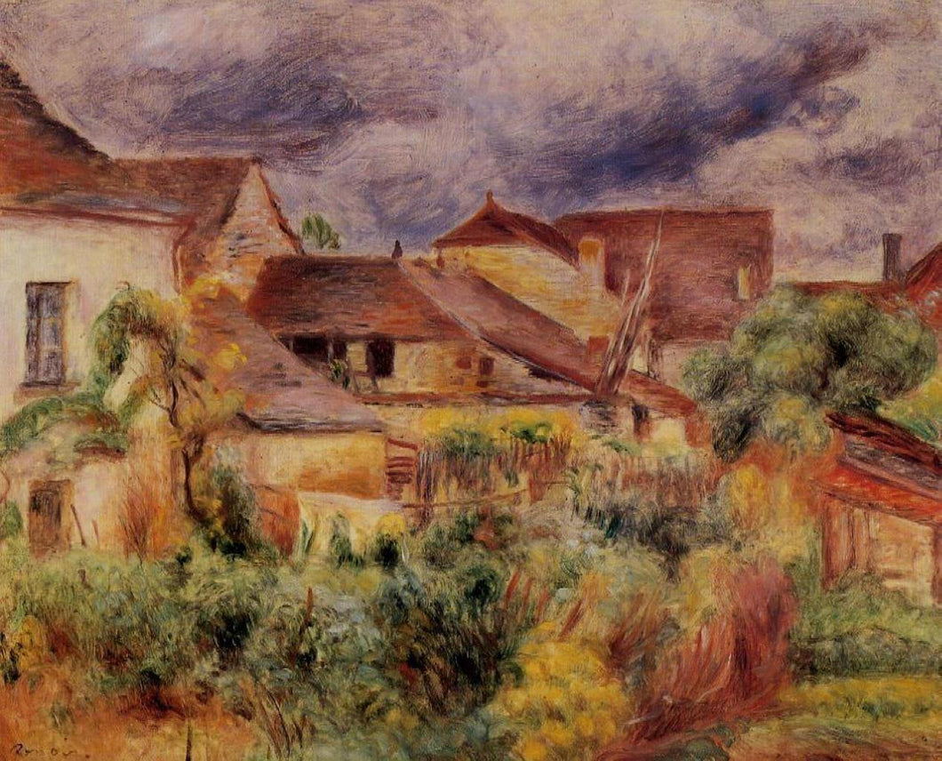 Essoyes Landscape (Pierre-Auguste Renoir) - Reprodução com Qualidade Museu