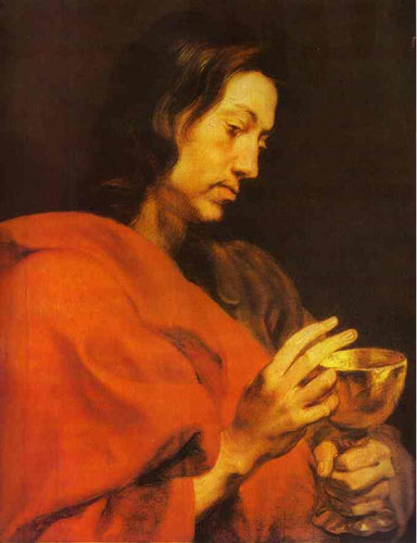 Evangelista John (Anthony van Dyck) - Reprodução com Qualidade Museu