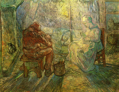 Noite da vigília (Vincent Van Gogh) - Reprodução com Qualidade Museu