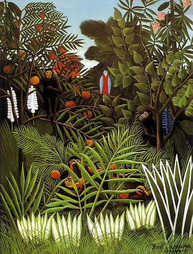 Paisagem Exótica (Henri Rousseau) - Reprodução com Qualidade Museu
