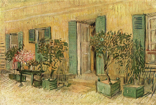 Exterior de um restaurante em Asnières (Vincent Van Gogh) - Reprodução com Qualidade Museu