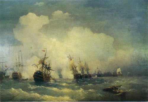 Batalha marítima perto da festa - Replicarte