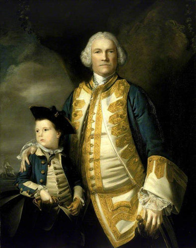 Retrato de Francis Holburne com seu filho, Sir Francis Holburne