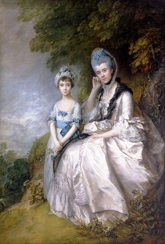 Hester, Condessa de Sussex, e sua filha, Lady Barbara Yelverton