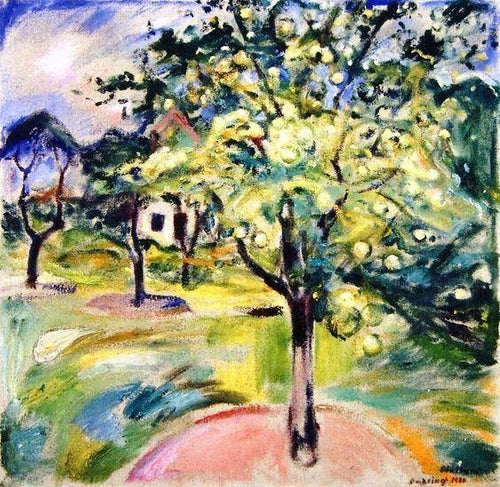 Macieira no jardim de Ekely (Edvard Munch) - Reprodução com Qualidade Museu