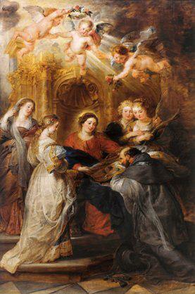 O Tríptico de Santo Ildefonso - Painel do Meio (Peter Paul Rubens) - Reprodução com Qualidade Museu