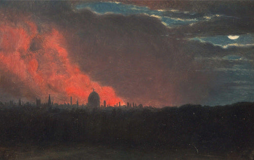 Incêndio em Londres, visto de Hampstead