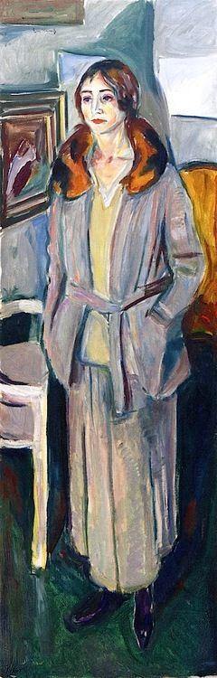Mulher De Cinza (Edvard Munch) - Reprodução com Qualidade Museu