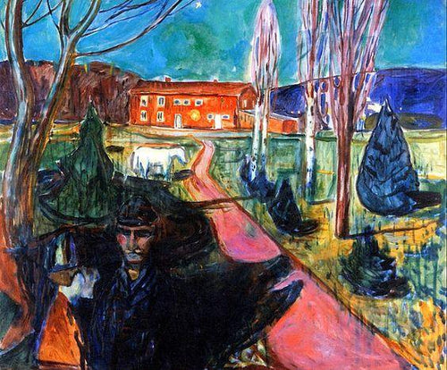 Clima noturno (Edvard Munch) - Reprodução com Qualidade Museu