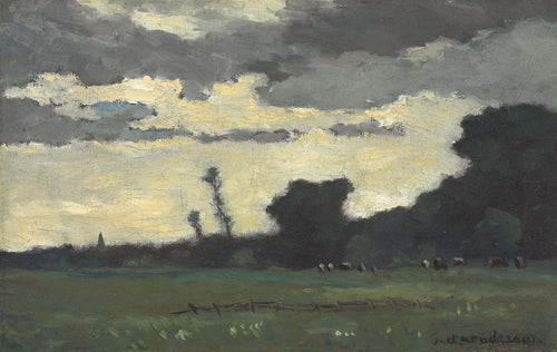 Crepúsculo (Piet Mondrian) - Reprodução com Qualidade Museu