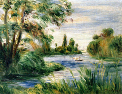 As margens do rio (Pierre-Auguste Renoir) - Reprodução com Qualidade Museu