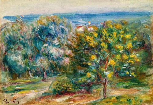 Estudo para a paisagem do Midi (Pierre-Auguste Renoir) - Reprodução com Qualidade Museu
