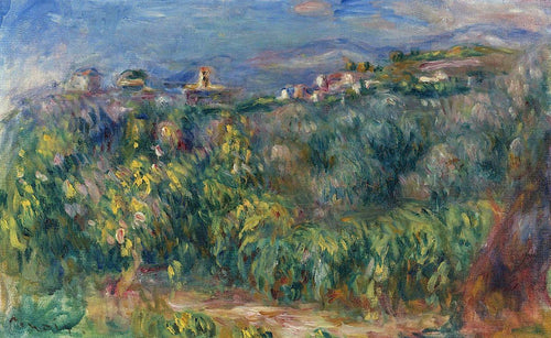 Paisagem da Provença, Cagnes (Pierre-Auguste Renoir) - Reprodução com Qualidade Museu