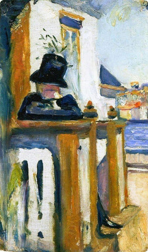 Homem na varanda (Edvard Munch) - Reprodução com Qualidade Museu