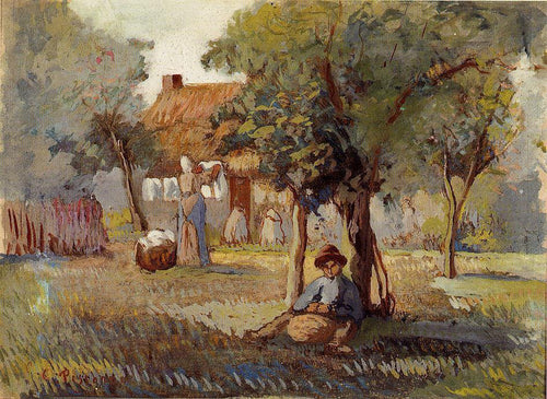 Jardim da Família (Camille Pissarro) - Reprodução com Qualidade Museu