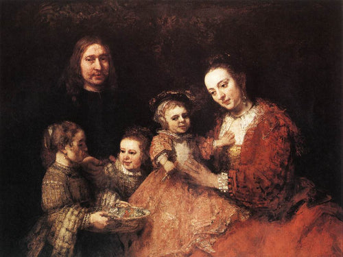 Retrato de uma família (Rembrandt) - Reprodução com Qualidade Museu