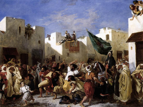 Fanáticos de Tânger (Eugene Delacroix) - Reprodução com Qualidade Museu