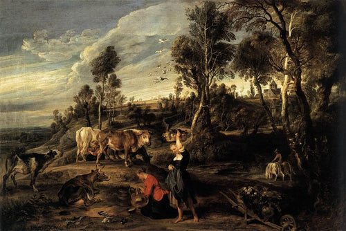 Fazenda em Laken (Peter Paul Rubens) - Reprodução com Qualidade Museu
