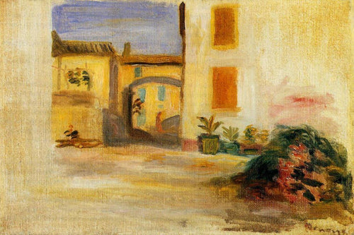 Farm Courtyard Midday (Pierre-Auguste Renoir) - Reprodução com Qualidade Museu
